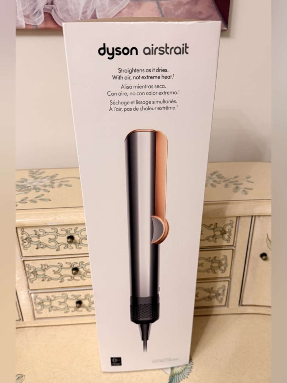 Dyson Airstrait Straightener HS06 Nickel/Copper Like New Original Box